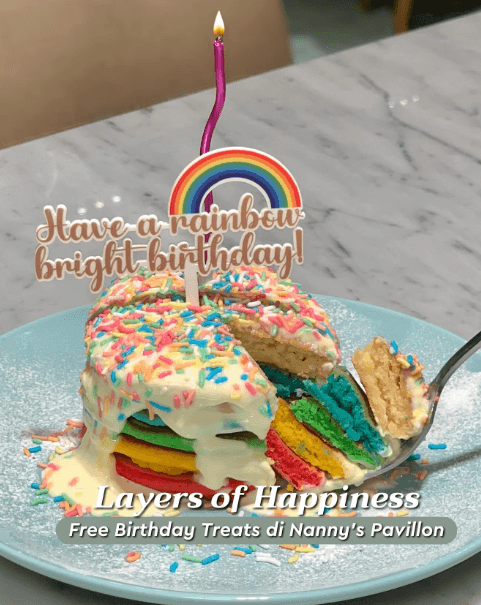 Nanny's Pavilion Free Rainbow Pancake