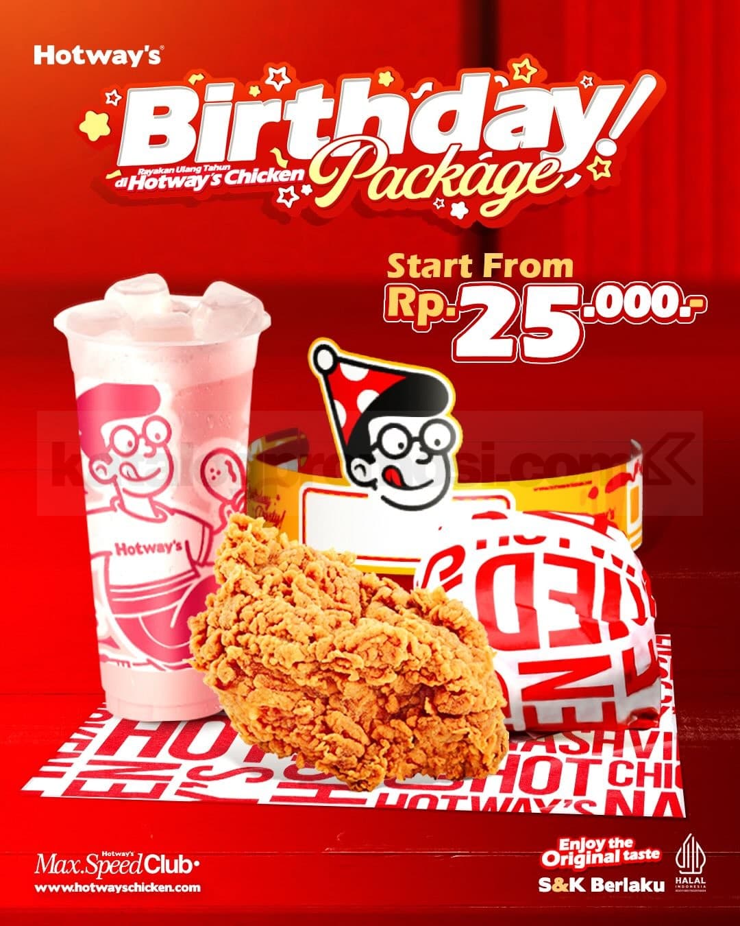 Hotway's Birthday Package Mulai Rp 25.000